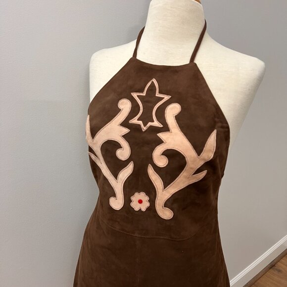 NEW Free People Sienna Goat Suede Western Mini Dress Sz XS - Picture 14 of 15